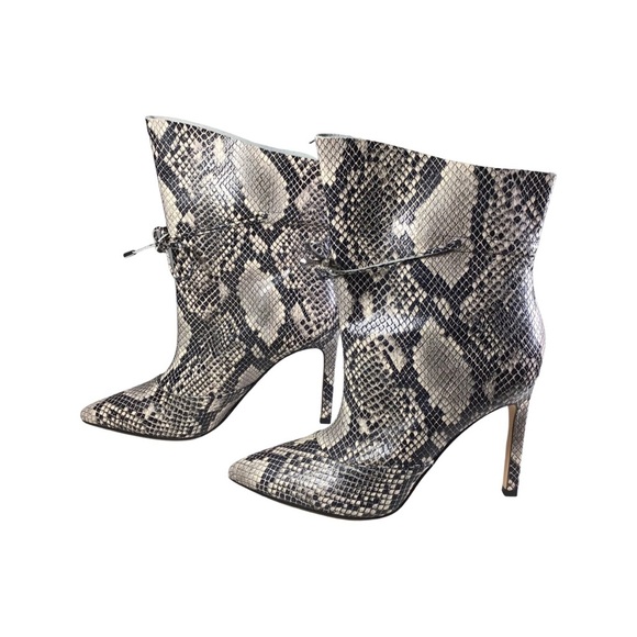 New …. Nine West leather snakeskin boots pointed toe , new never worn - Picture 2 of 5